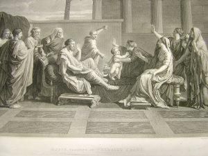 BOUILLARD Jacques 1744-1806,Moses Treading on Pharoah's Crown,1796,Rosebery's GB 2010-02-02