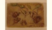 BOUILLON Henri Theodore 1864-1934,plaquette grenouilles et fleurs,Oger-Camper FR 2006-03-13