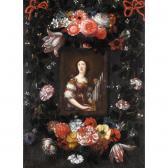 BOUILLON Michel 1638-1673,saint cecilia surrounded by a garland of flowers,Sotheby's GB 2005-07-05