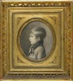 BOUILLON Pierre 1776-1831,Portrait de profil de son neveu,Etienne de Baecque FR 2017-12-04