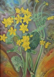 BOUILLOT Maurice 1896-1985,Fleurs jaunes aquatiques,1950,Eric Caudron FR 2021-10-01