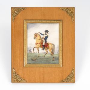 BOUIS Jacques Victor 1893,Große Miniatur: Napoleon zu Pferde,20th Century,Wendl DE 2019-06-20