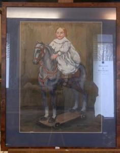 BOULAGE Henri 1889-1900,Enfant sur son cheval à roulettes,1905,Millon & Associés FR 2012-01-27