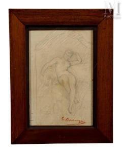 BOULANGER Gustave Clarence R 1824-1888,Etude de femme lascive,Millon & Associés FR 2024-01-25