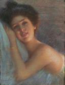 BOULAR 1900-1900,Portrait de femme,1907,Chevau-Legers Encheres Martin-Chausselat FR 2010-12-12
