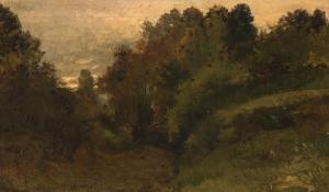 BOULENGER Hippolyte 1837-1874,Forest view,De Vuyst BE 2017-03-11