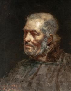 BOULENGER Hippolyte 1837-1874,Portrait of a man,1873,De Vuyst BE 2023-10-21