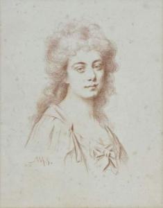 BOULIARD Marie Genevieve 1772-1819,PORTRAIT DE FEMME EN BUSTE,Jean-Mark Delvaux FR 2009-06-26