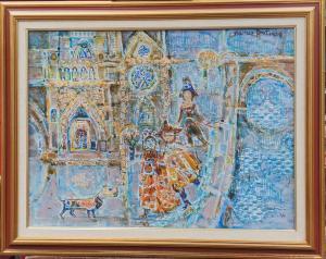 BOULNOIS Maurice 1913-2011,Notre Dame de Paris en bleu,Lombrail - Teucquam FR 2022-02-25