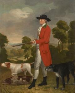 BOULTBEE John,Portrait de chasseur et ses chiens,Artcurial | Briest - Poulain - F. Tajan 2022-09-27