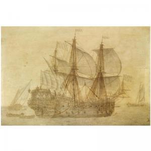 BOUMEESTER Cornelis,THE DUTCH VOC SHIP DE CONCORDIA IN A CALM SEA, A F,Sotheby's 2008-11-11