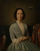 BOUNY Pierre Paul Charles 1820-1861,Portrait de femme,Cornette de Saint Cyr FR 2010-05-12