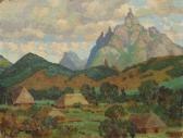 BOURé Max 1900-1900,View of mountains inland from Mahebourg, Mauritius,1955,Rosebery's GB 2020-01-25