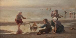 BOURCE Henri Jacques 1826-1899,A Collision on the Dutch Coast,1877,Bonhams GB 2017-11-15