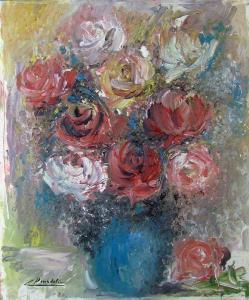 BOURDELIER 1900-1900,Bouquet de roses,Millon & Associés FR 2008-06-16