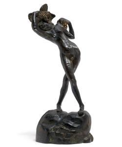 BOURDELLE Emile Antoine,Bacchante jambes croisées, petit modèle,1906-1910,Galerie Koller 2023-12-01
