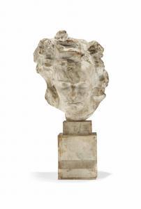 BOURDELLE Emile Antoine 1861-1929,Beethoven à la colonne, yeux fermés,1901,Christie's GB 2012-05-23