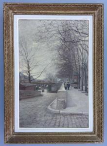 bourdin Frédéric,Parigi lungo la Senna,19th century,Cambi IT 2021-09-29