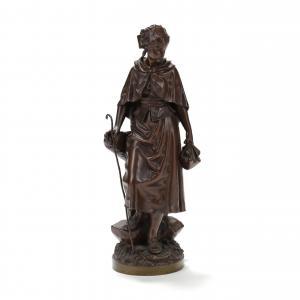 BOURET Eutrope 1833-1906,The Shepherd Girl,1880,Leland Little US 2024-01-18