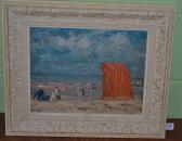 BOURGEOIS BORGEX Louis,Beach scene with figures at rest and promenading a,Tennant's 2016-05-13