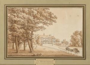 BOURGEOIS DU CASTELET Constant Florent F. 1767-1841,Château dans un parc animé de p,1819,Christie's 2022-06-23
