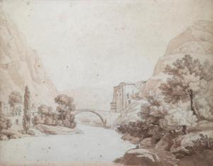 BOURGEOIS DU CASTELET Constant Florent F. 1767-1841,Paysage d\’Italie,Millon & Associés 2018-03-23