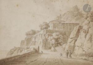 BOURGEOIS DU CASTELET Constant Florent F.,Route sur la côte amalfitaine,1817,Ader 2020-12-01