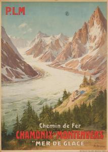 BOURGEOIS Eugene,Chamonix- Montenvers / "Mer de Glace" (Hillion p. ,1910,Bonhams 2022-03-29