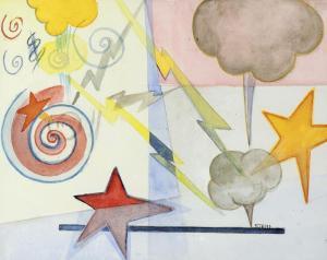 BOURGET Marie 1952-2016,Colère (daprès Kandinsky),Etienne de Baecque FR 2013-11-16