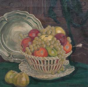BOURGOGNE Lucie 1900,Still Life with Fruit,Hindman US 2016-11-04