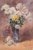 BOURGOIN Marie Désiré 1839-1912,Bouquet de fleurs,Marambat-Camper FR 2018-02-08