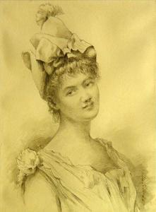 BOURGOIN Marie Désiré 1839-1912,Jeune fille,Siboni FR 2018-12-16