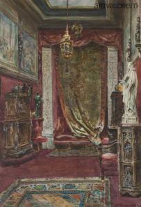 BOURGOIN Marie Désiré,L'intérieur de la galerie Louis XII du Baron A. de,Art Valorem 2023-03-31