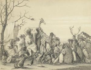 BOURGUENER F 1800-1800,The Animals' Convention,1852,Galerie Koller CH 2010-09-14
