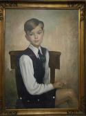 BOURGUIGNON Mady 1902,Portrait de garçon,1935,Campo & Campo BE 2015-12-01