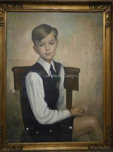 BOURGUIGNON Mady 1902,Portrait de garçon,1935,Campo & Campo BE 2016-03-15