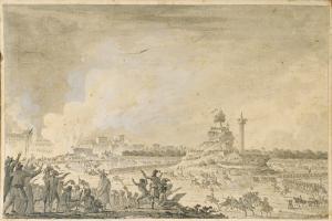BOURJOT Ferdinand,FÊTE MILITAIRE AU CHAMPS-DE-MARS, 30 VERDÉMIAIRE A,1794,Sotheby's 2014-06-26