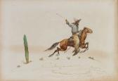 BOURKE George King 1858-1930,an arizona cowcatcher; the wild wild west; an ariz,Sotheby's 2005-10-26