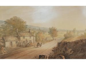 BOURNE ELIZABETH 1800,Rural scene with figures and horse drawn cart on a,Capes Dunn GB 2014-03-25