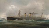 BOURNE James C 1845-1898,The steamship Teutonic,Christie's GB 2005-11-16