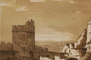 BOURNE James, Rev. 1773-1854,castle ruins,1810,Burstow and Hewett GB 2007-05-02