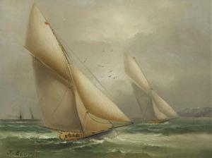 BOURNE John Cooke 1814-1896,Sailing,Mainichi Auction JP 2022-02-25