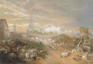 BOURNE John Cooke 1814-1896,The Kiev-Pechersk Lavra,1874,Christie's GB 2019-11-25