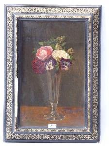 BOURSON Amedee 1833-1905,Vase de fleurs,VanDerKindere BE 2021-10-26