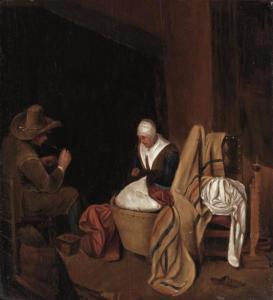 BOURSSE Esaias 1631-1672,Figures in an Interior,William Doyle US 2016-05-18