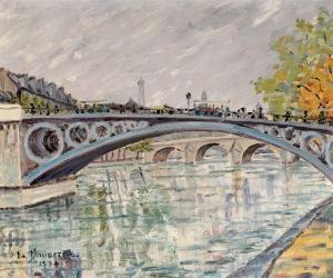 BOUSEREZ Franz 1900-1900,Le Pont Notre Dame,1934,Aguttes FR 2011-10-18