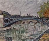 BOUSEREZ Franz 1900-1900,Le pont Notre Dame à Paris,1934,Sadde FR 2019-12-16