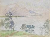 BOUSFIELD Peter 1901-1937,View of Mount de Grammont,Theodore Bruce AU 2023-08-21