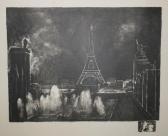 BOUSSINGAULT Jean Louis 1883-1943,La Tour Eiffel,1937,Eric Caudron FR 2018-03-16