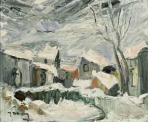 BOUSSY Michel 1926-1999,Paysage sous la neige,Mercier & Cie FR 2010-10-30